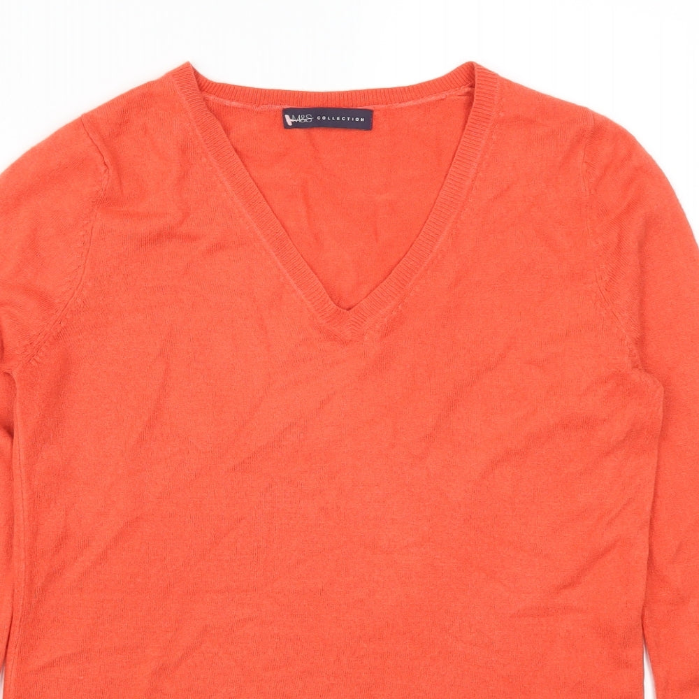 Marks and Spencer Womens Red   Pullover Jumper Size 10