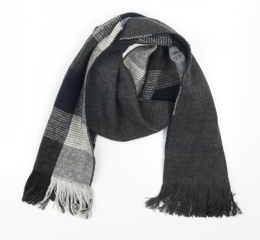 AH London Womens Grey Check   Scarf