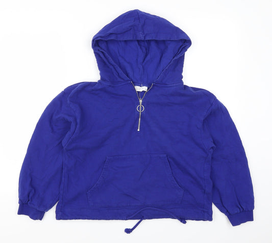 Papaya Womens Blue   Pullover Hoodie Size M