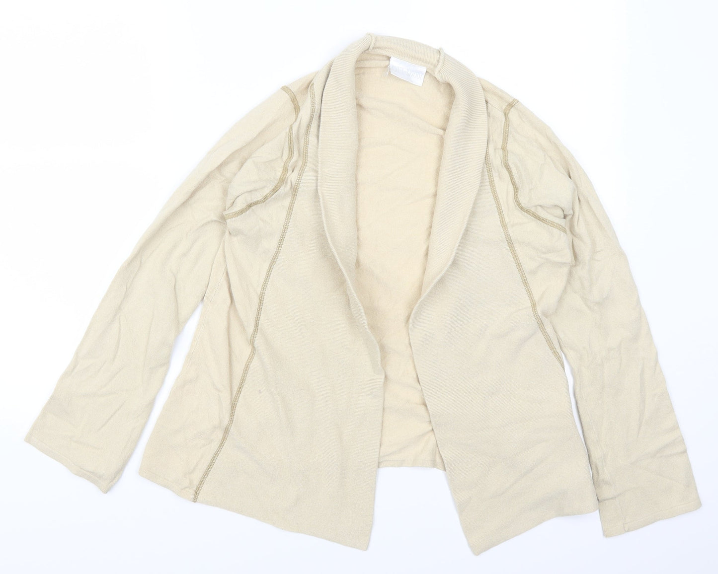 Offshoot Womens Beige   Cardigan Jumper Size M