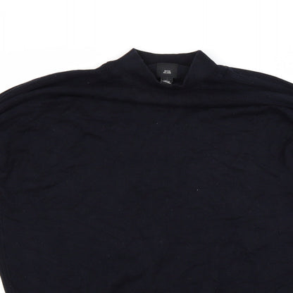 Close-up detail of River Island women’s blue jumper, size L