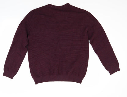 Back view of River Island women’s red jumper, size L