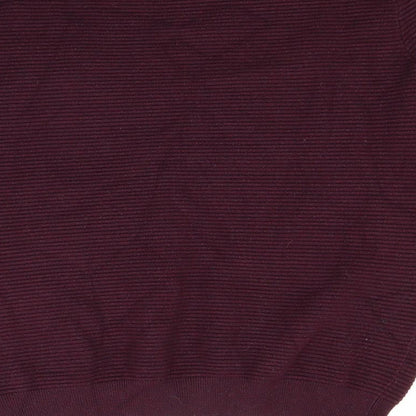Brand and care label for River Island women’s red jumper, size L