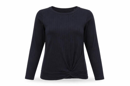 Front view of F&F women’s blue jumper, size UK 6