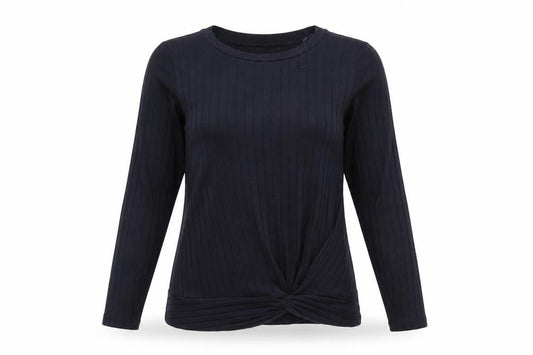 Front view of F&F women’s blue jumper, size UK 6