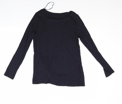 Back view of F&F women’s blue jumper, size UK 6