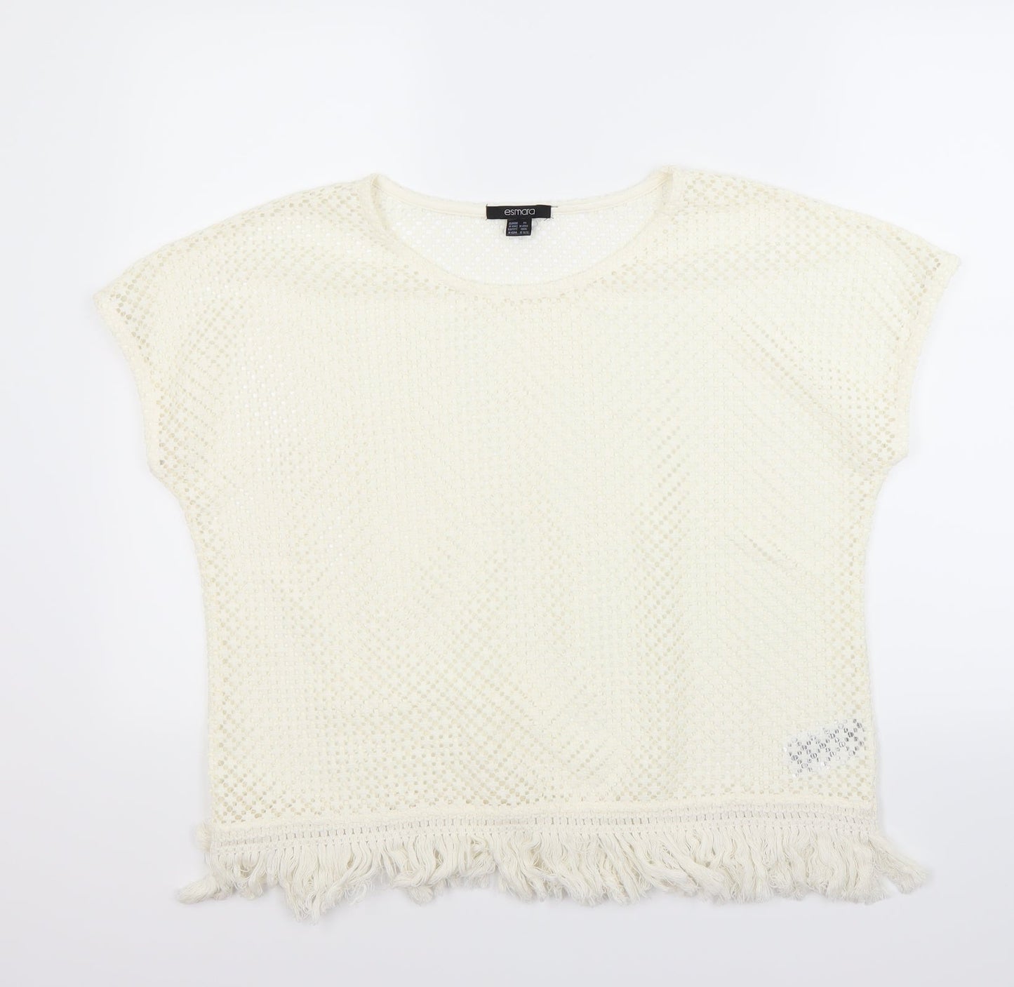ESMARA Womens White   Vest Jumper Size M