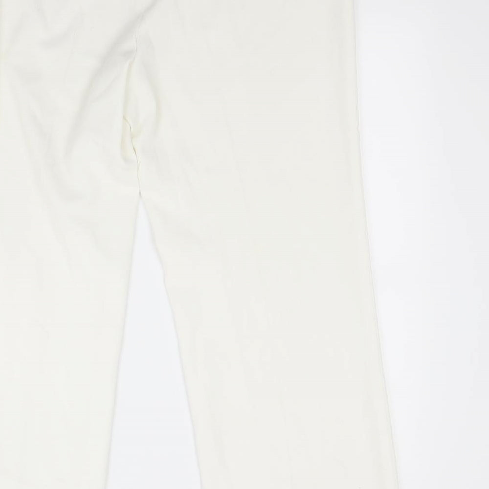 EWM Womens White   Trousers  Size 16 L28 in