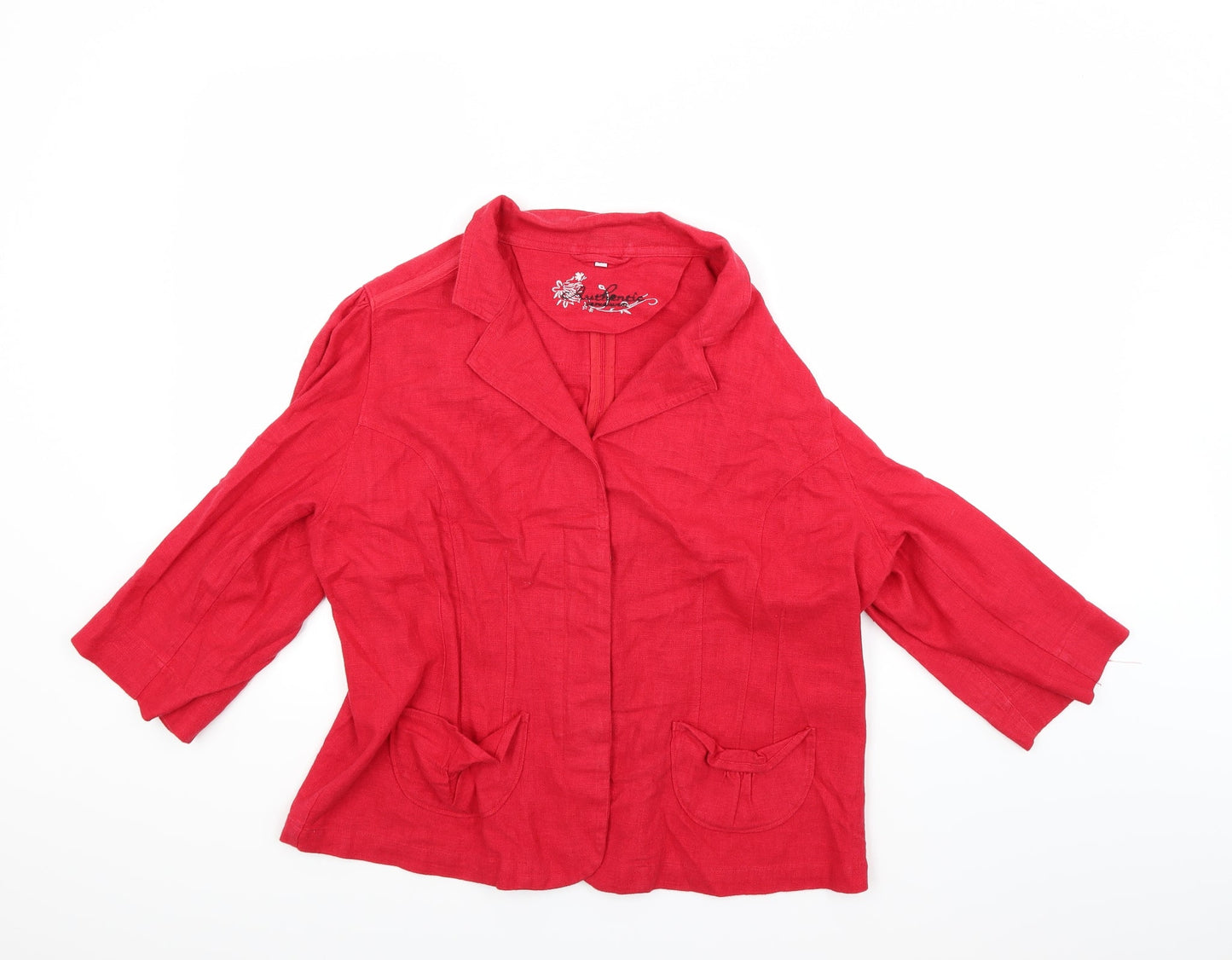 Evie Womens Red   Jacket Coat Size 20