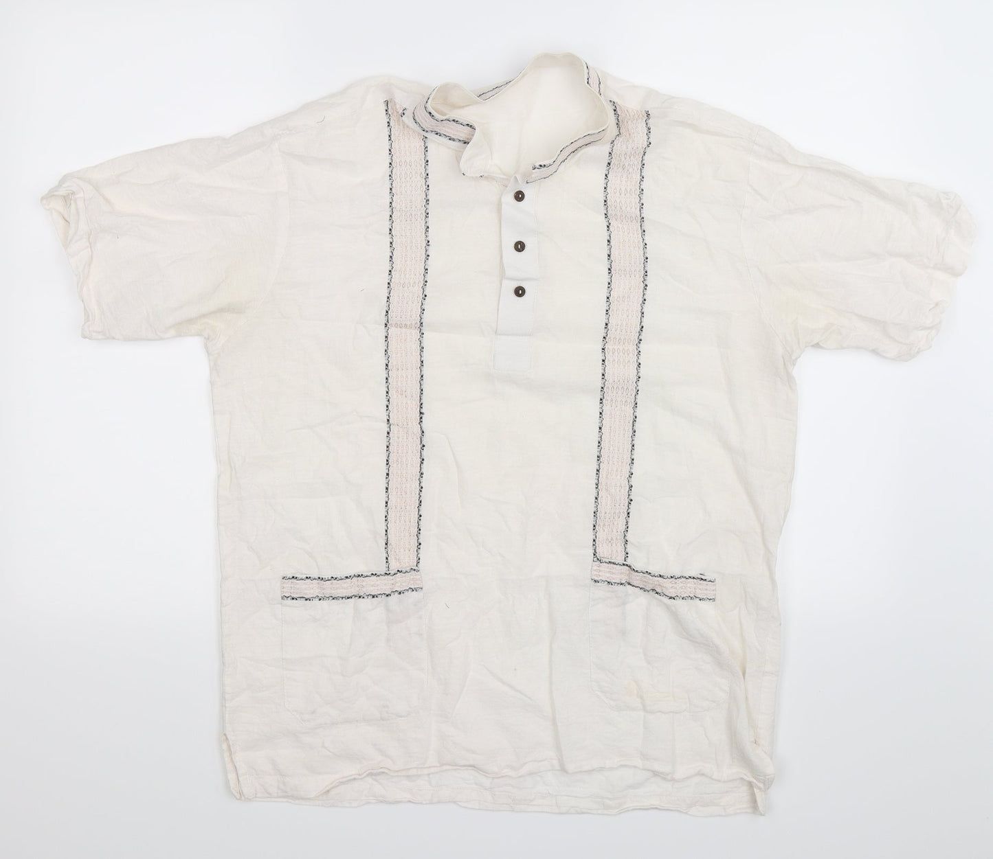 Preworn Womens White   Basic Button-Up Size L