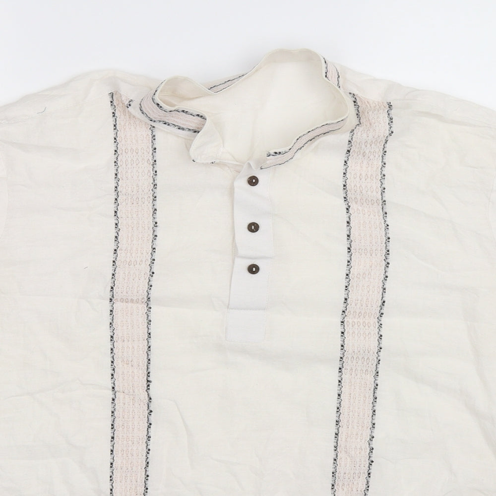 Preworn Womens White   Basic Button-Up Size L