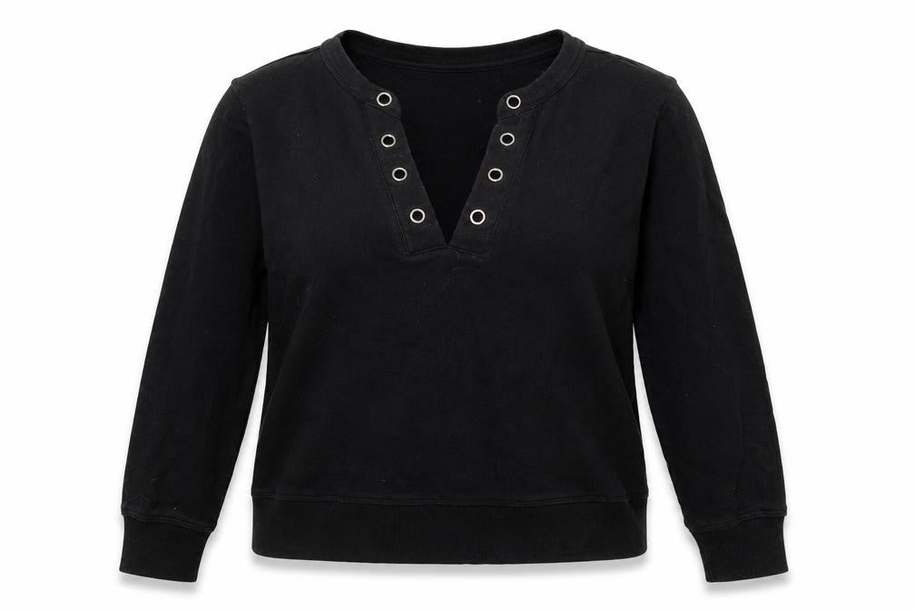 H&M Womens Black   Pullover Sweatshirt Size S