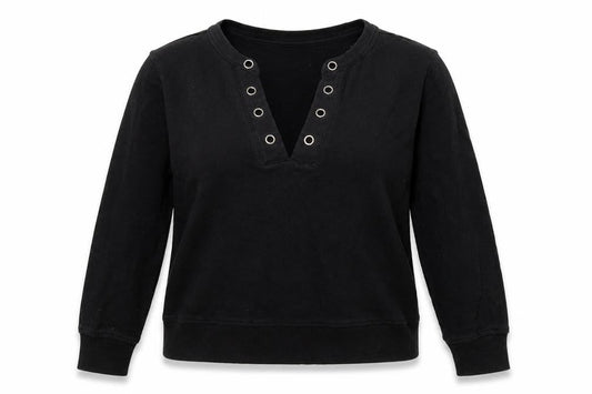 H&M Womens Black   Pullover Sweatshirt Size S