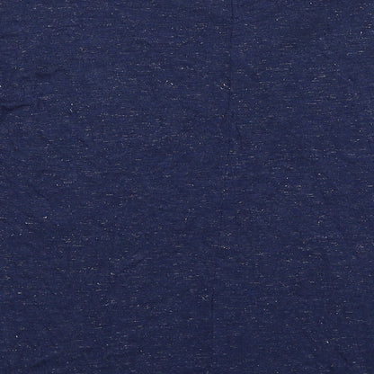 Brand and care label for Promod women’s blue basic t-shirt, size M