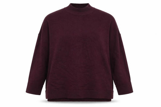 Front view of F&F women’s red jumper, size UK 12