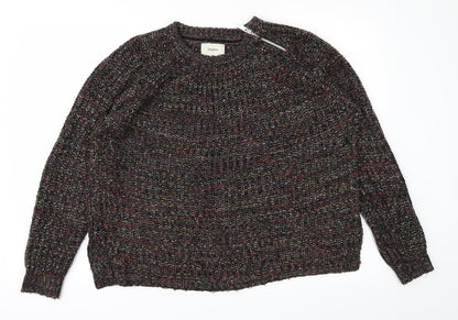 Additional front view of Papaya women’s black jumper, size M