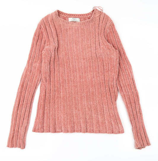 Bershka Womens Pink   Pullover Jumper Size S