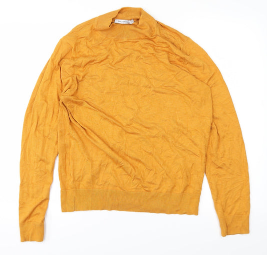 Front view of Full Circle women’s yellow basic t-shirt, size L