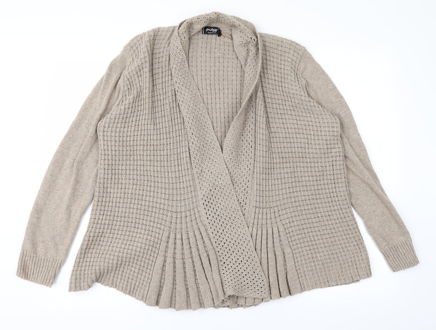 Pulse Womens Brown   Cardigan Jumper Size M