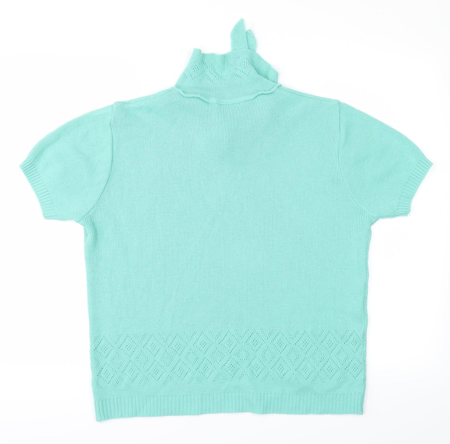 IM STITCHES Womens Blue  Knit Basic T-Shirt Size 16