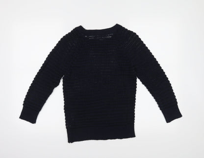 Back view of Atmosphere women’s blue jumper, size UK 8
