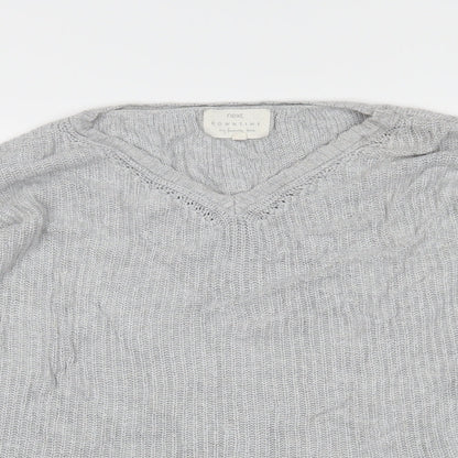 Close-up detail of Next women’s grey jumper, size S