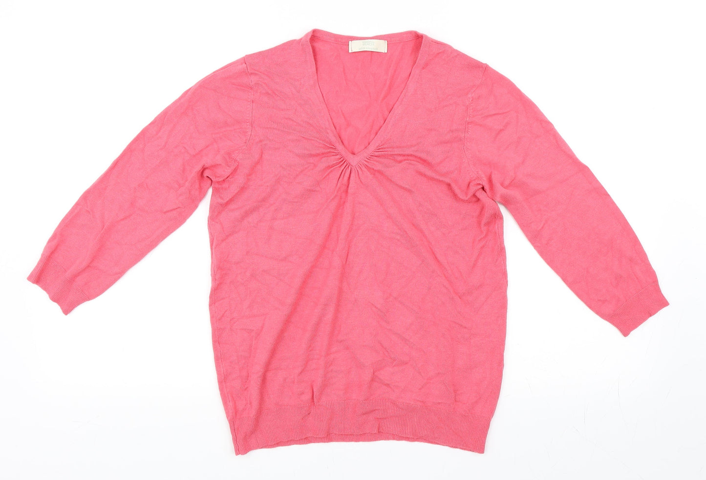 Marks and Spencer Womens Pink   Pullover Jumper Size 12  - Extra Stretch