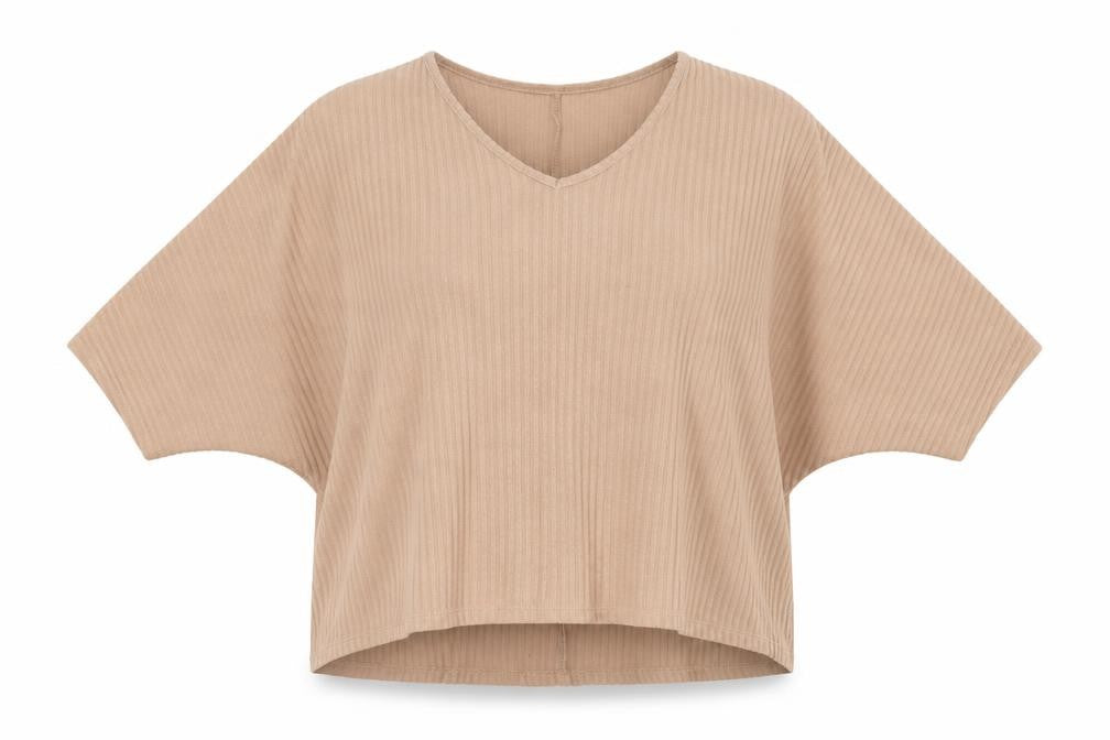 New Look Womens Beige Striped Knit Pullover Jumper Size M
