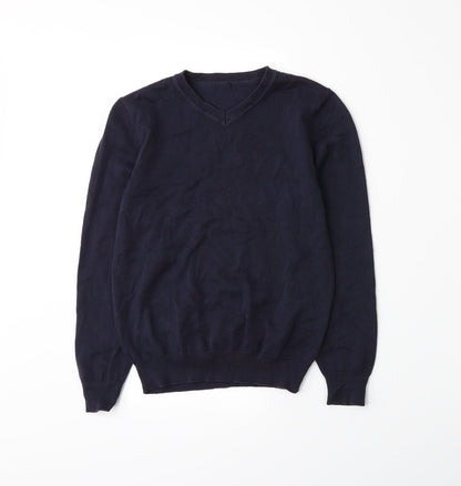 Additional front view of George girls’ blue knit jumper, size 9-10, years