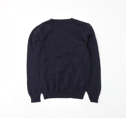 Back view of George girls’ blue knit jumper, size 9-10, years