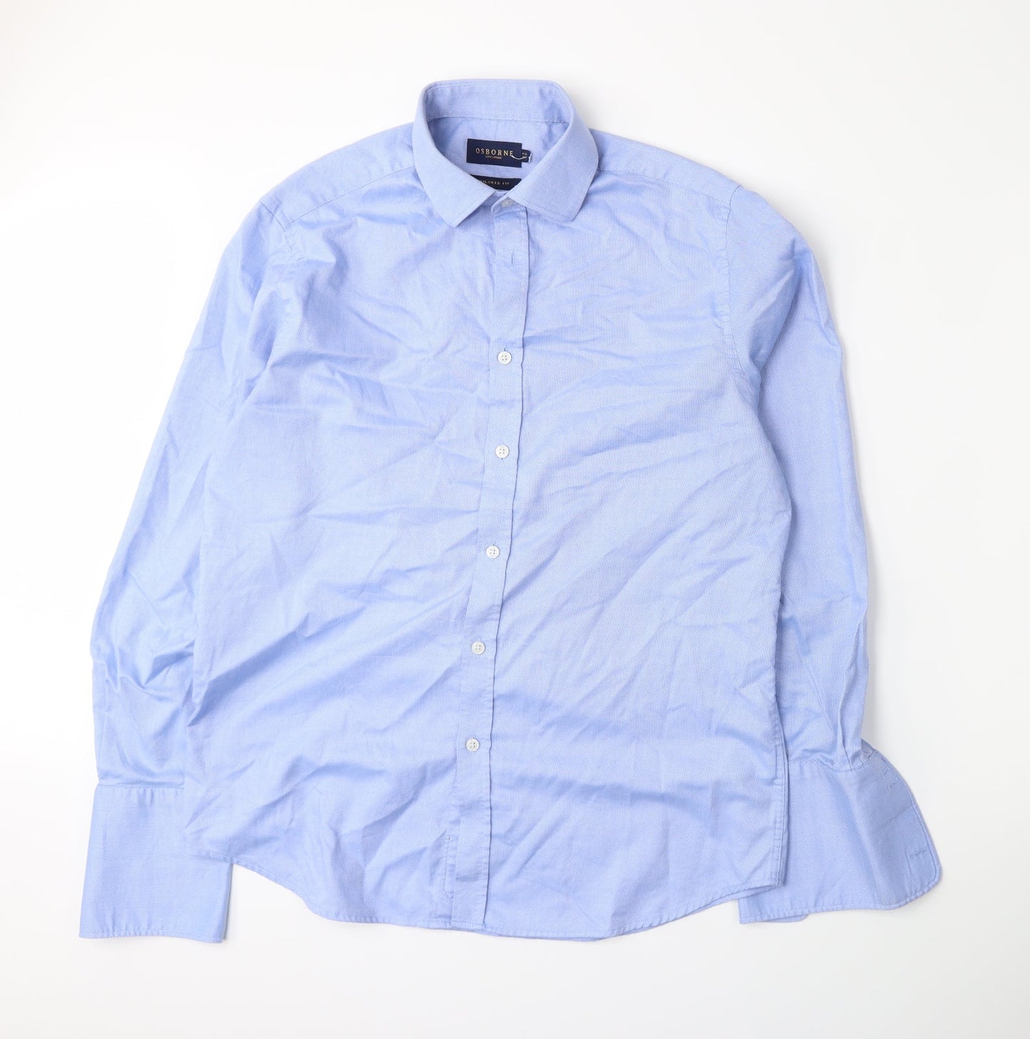 Osborne Mens Blue    Dress Shirt Size 16.5