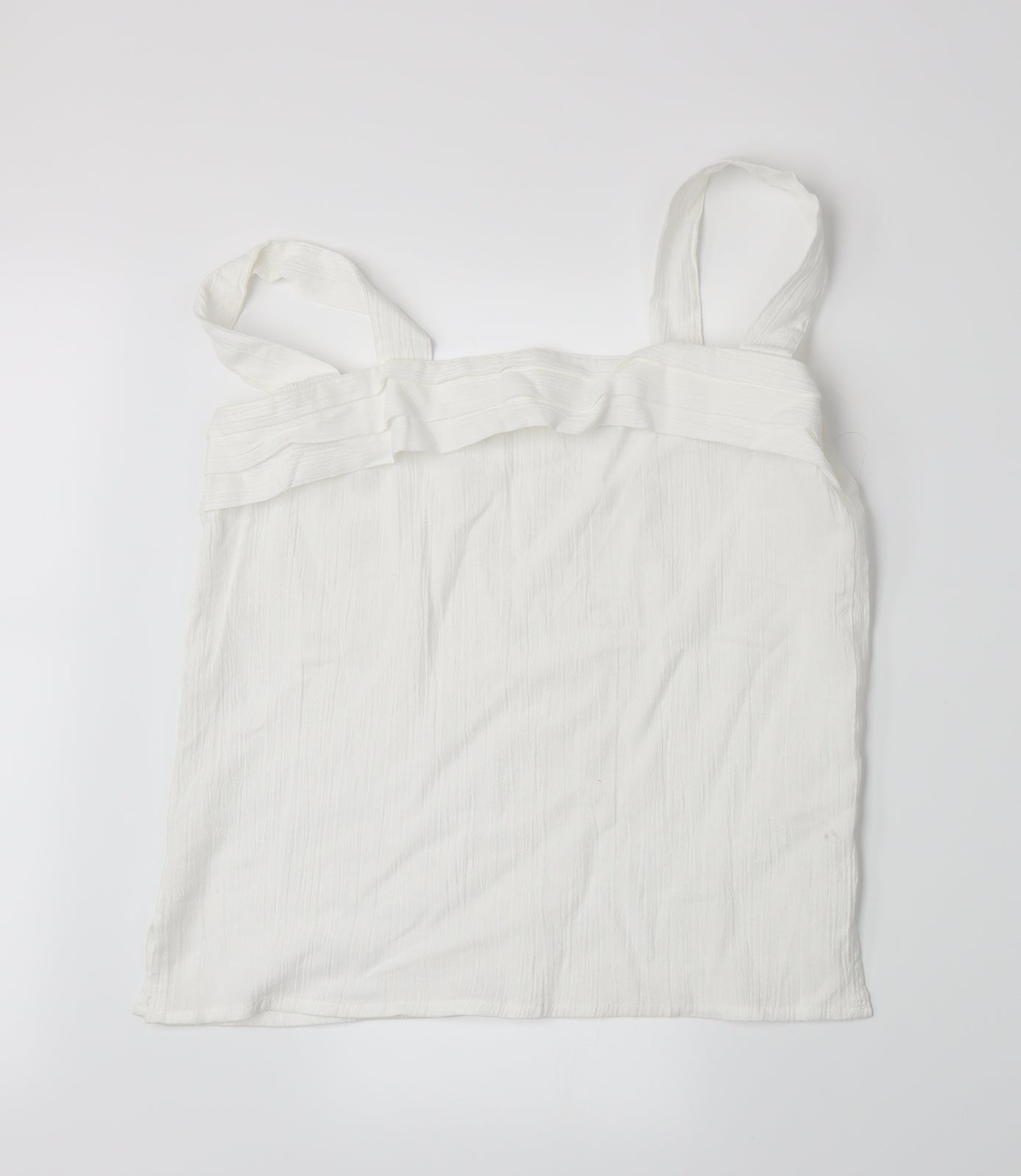 Preworn Womens White   Basic Tank Size 14