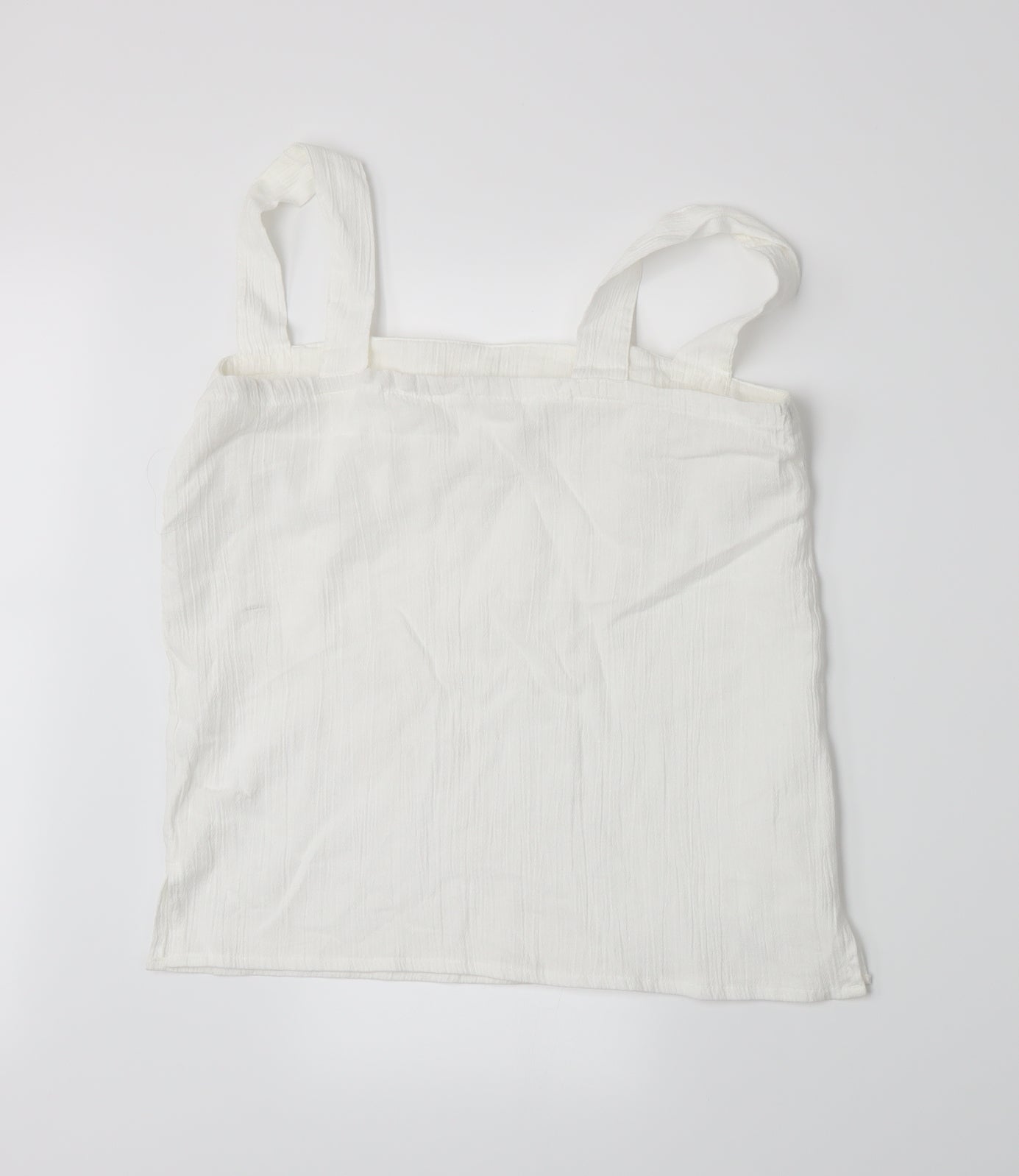 Preworn Womens White   Basic Tank Size 14