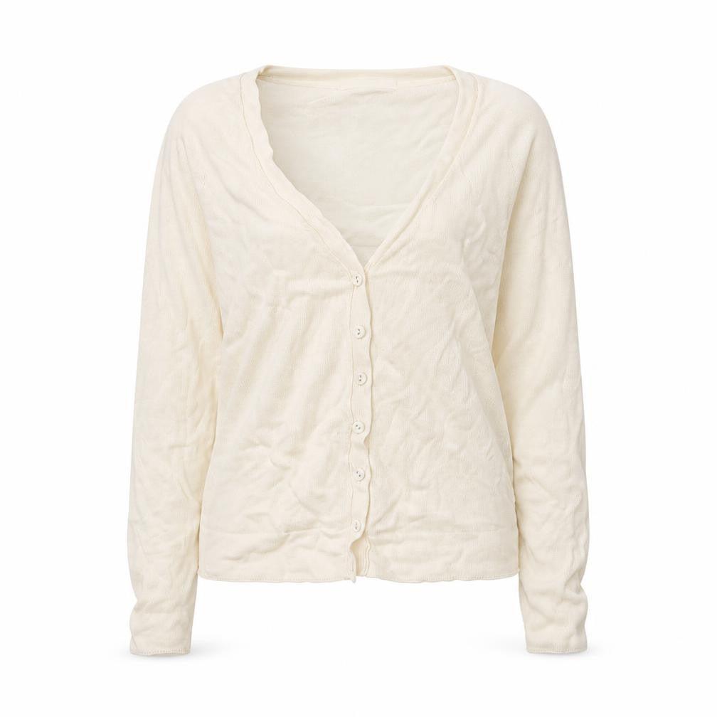 Marks & Spencer Womens Beige  Knit Cardigan Jumper Size 14
