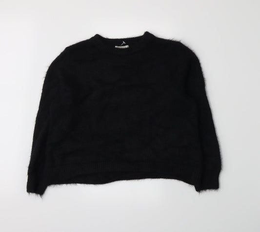 H&M Womens Black  Knit Pullover Jumper Size S