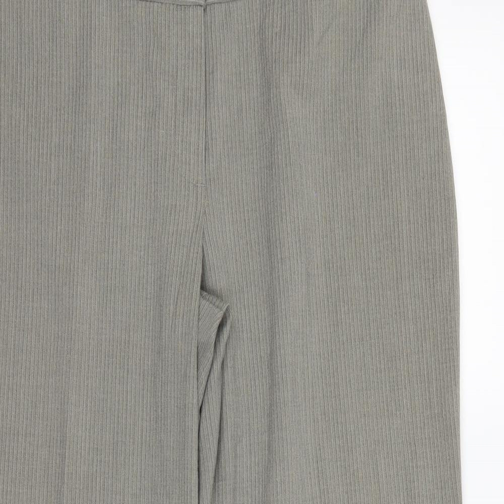 Marks and Spencer Womens Grey Plaid  Dress Pants Trousers Size 16 L27 in