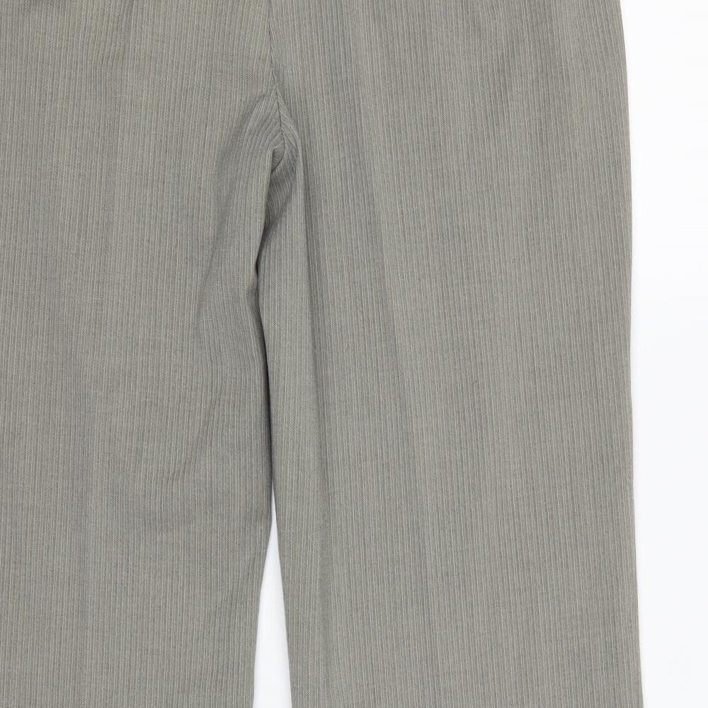 Marks and Spencer Womens Grey Plaid  Dress Pants Trousers Size 16 L27 in