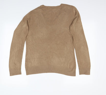 Back view of TU women’s beige jumper, size UK 12