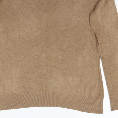 Brand and care label for TU women’s beige jumper, size UK 12