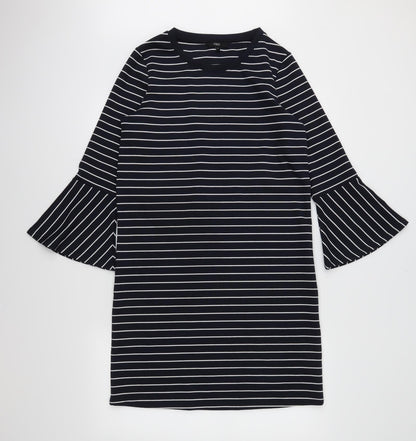 Additional front view of Next women’s blue striped shift, size UK 10