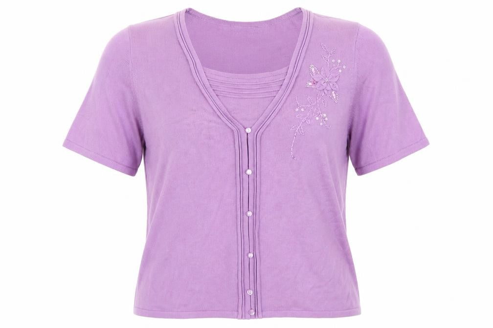 Bonmarché Womens Purple Pullover Jumper Size L