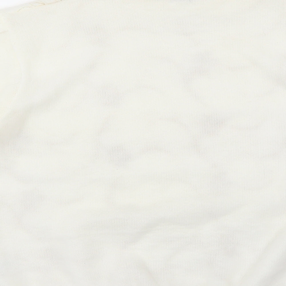 Afibel Womens Ivory Floral  Pullover Jumper Size 16