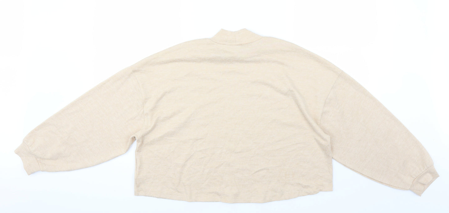 Primark Womens Beige   Pullover Jumper Size S  - CROPPED