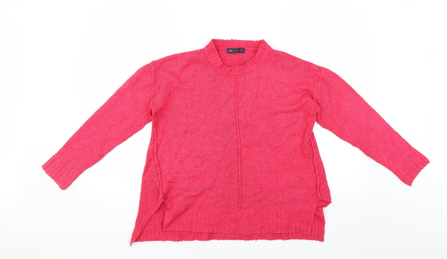 Marks and Spencer Womens Pink   Pullover Jumper Size M