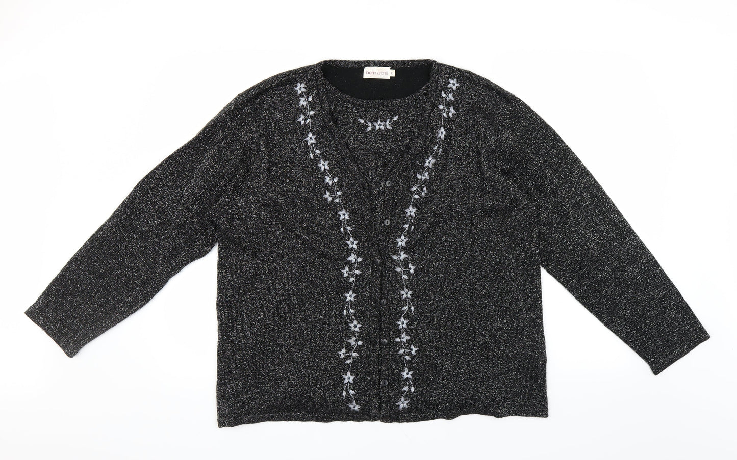Le Bon Marché Womens Black   Pullover Jumper Size L