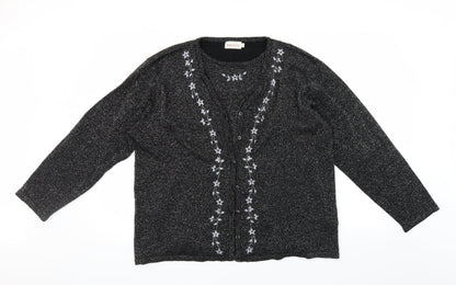 Additional front view of Le Bon Marché women’s black jumper, size L