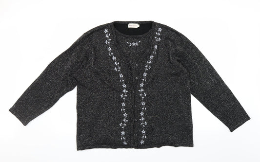 Le Bon Marché Womens Black   Pullover Jumper Size L