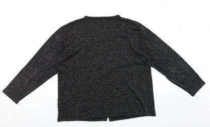 Back view of Le Bon Marché women’s black jumper, size L