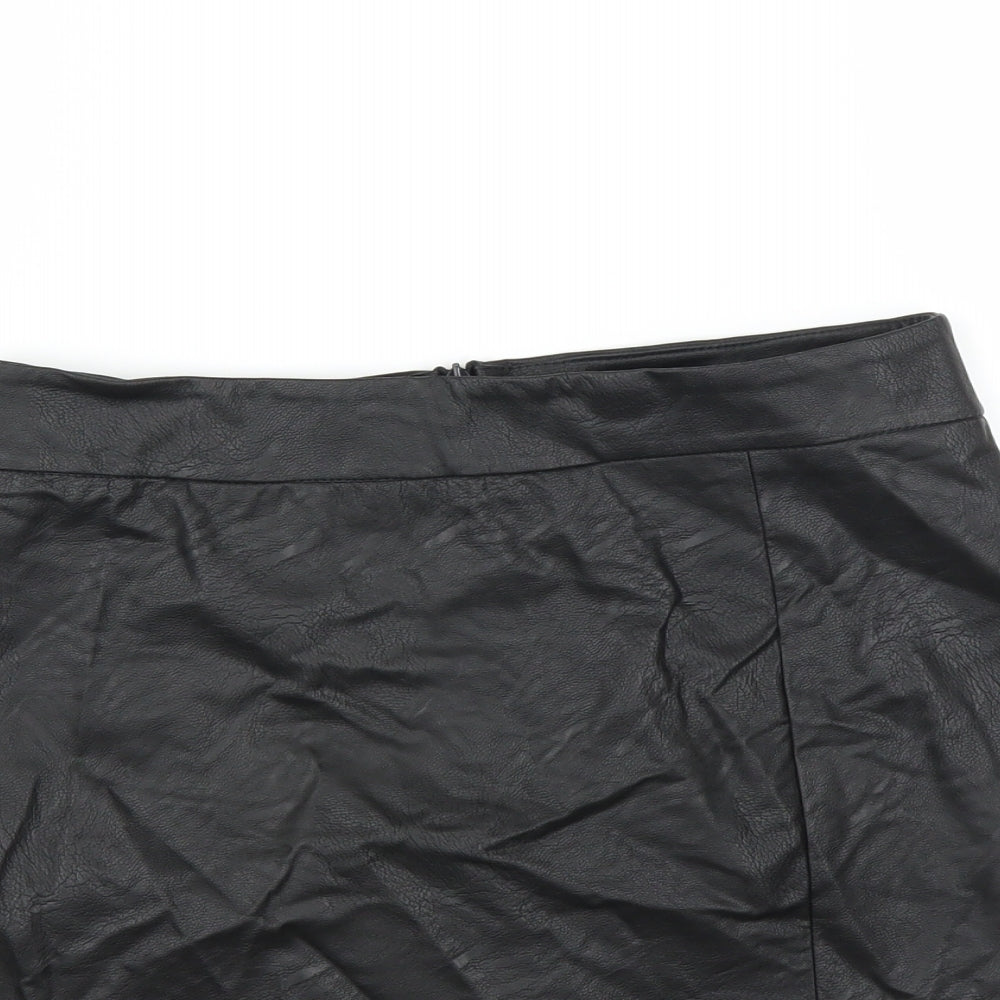 Preworn Womens Black   Mini Skirt Size 10