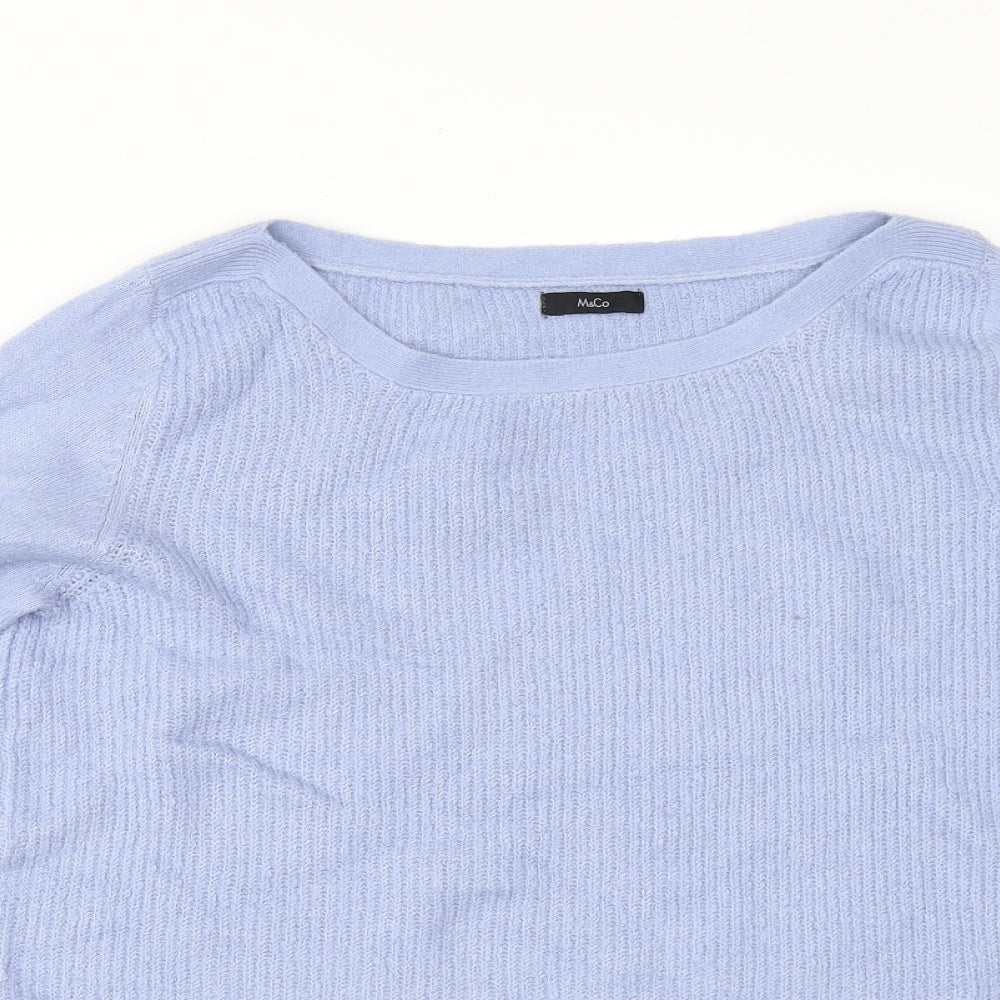 M&Co Womens Blue   Pullover Jumper Size 12